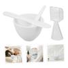 GARVALON Silicone Facial Mask Mixing Bowl Set 4-Piece DIY Mask Tools with Applicator for Skincare and Beauty view 3