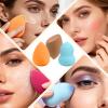 15 Pcs Multicolor Makeup Sponge Set - Latex-Free, Soft & Reusable Beauty Makeup Sponge for Wet/Dry Use Blending Powder Puff for Foundation & Concealer Washable Makeup Sponges view 2