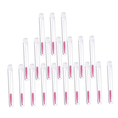 DECOMELODY Eyelash Brush Tubes Set 20Pcs Diamond Empty Mascara Containers for Lash Extensions Makeup Tool for Beauty Enthusiasts Easy to Clean and Reusable