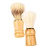 DINHEAROM Wooden Handle Shaving Brush Set 2pcs Beard Brush Boar Bristles for Men Salon Quality Shave Accessories for Wet Shaving and view 1