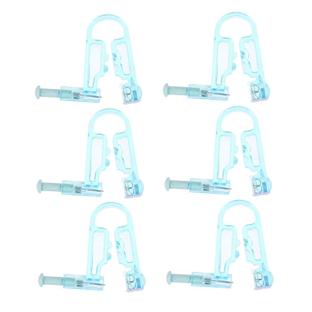 ARTSEWPLY 6pcs Disposable Ear Piercing Tools Painless Ear Hole Perforation Device for Home Salon Use Easy Operation for Self Piercing