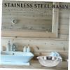 ANDRESLAD Stainless Steel Portable Basin for Foot Soaking Face Washing and Laundry Deep Multi Function Wash Tub Durable Design for Home Use and Travel view 3