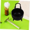 HAPINARY 1 Set Shaving Brush Stand Durable Stainless Steel Shaving Cup Bowl Holder for Portable Design for Home Barbershop Use view 3