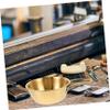 Men Shaving Soap Cup with Gold Handle Durable Stainless Steel Wet Shaving Mug for Cream Multifunctional Grooming Tool view 4