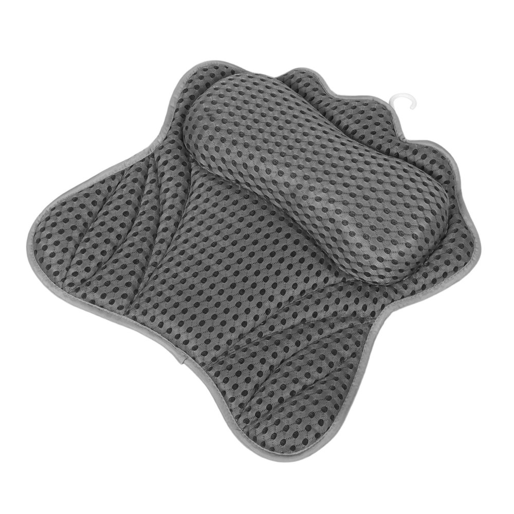 FOMIYES Luxurious Spa Pillow for Bath Suction Cup Bathtub Pillow Shoulder Support Comfortable for Women Men Bath Accessory