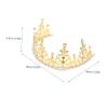 Beaupretty 1Pc Golden Crown Hair Accessory for Birthday Parties and Graduations Durable and Rhinestone Headdress for Special Celebrations and Pageants view 2