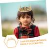 Beaupretty 1Pc Golden Crown Hair Accessory for Birthday Parties and Graduations Durable and Rhinestone Headdress for Special Celebrations and Pageants view 3