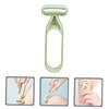 PACKOVE Portable Armpit Hair Trimmer for Women Body Hair Remover Tool Gentle Exfoliating Shaver for Legs and Underarms Smooth Shaving Experience Shower Matcha view 3