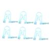 VALICLUD Disposable Ear Piercing Tool Set 6pcs Manual Hypoallergenic Ear Hole Piercers Suitable for Teens and Adults for Home Use view 1