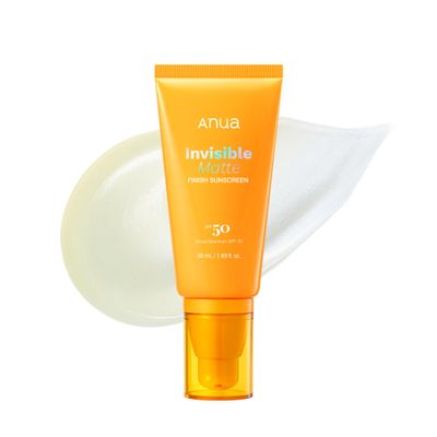Anua Invisible Matte Finish Sunscreen, 1.69 fl.oz