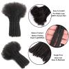 0.4cm 4 inch 20strands Locs Extensions Human Hair Natural Black for Women Men 100% Full Handmade Permanent Dreadlock Extensions Human Hair An Be Dyed Bleached Curled view 2