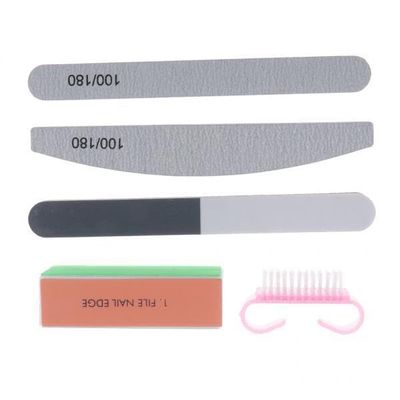 5x 5 Pieces Nail Files Pedicure Set - Double Sided Nail Files with Different Grits for Manicure and Pedicure