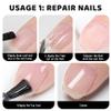 1PC Nail Repair Gel, 5g Transparent 2-in-1 Lengthen  Broken Nail Repair for Salon and Home Use.. view 4