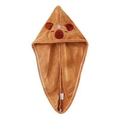 Hair Towel, Capybara Quick Drying Hair Drying Cap, Soft Headwear Hat Cute for Girl Women Bath Shower Spa Home Thick Long Curly Wet