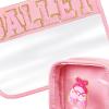 2Pcs Ballet Theme Makeup Bag Handheld Letter Patches Cosmetic Pouch for Women Travel Toiletries Brushes Set 11.81x9.06inch & 4.92x5.91inch view 2