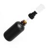 12Pack 120ml Matte Black Glass Pump Bottle with Black Pump Dispenser,4oz Small Dispenser, Travel Size Refillable Botttles For Lotions,Sercums,Essential Oils view 4