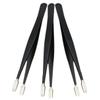 ANDRESLAD 3Pcs Stainless Steel Fake Eyelash Tweezers Ergonomic Lash Applicator for False Lashes for Crafting Jewelry Making Cosmetic Use Precision Design for Easy view 1