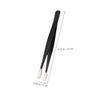 ANDRESLAD 3Pcs Stainless Steel Fake Eyelash Tweezers Ergonomic Lash Applicator for False Lashes for Crafting Jewelry Making Cosmetic Use Precision Design for Easy view 2