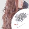 50 Pieces Hair Perm Rods Rubber Bands No Heat Perm Tools Curly Hair Rods for Salon Quality Styling 0.39inchx3.23inch view 3