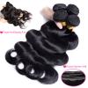 16A Human Hair Bundles 16 18 20 Inch Body Wave 300g Unprocessed Brazilian Virgin Hair 3 Bundles Deals Human Hair Extensions Quick Weave Human Hair Natural Black Color view 2