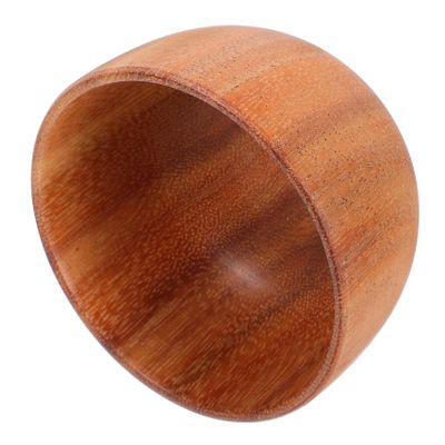 Anneome Wooden Shaving Soap Bowl for Men Portable Beard Container Stylish Lathering Tool for Bathroom Travel Wooden Mixing Bowl for Smooth Shaving