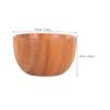Anneome Wooden Shaving Soap Bowl for Men Portable Beard Container Stylish Lathering Tool for Bathroom Travel Wooden Mixing Bowl for Smooth Shaving view 2