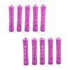 10 Pieces Hair Perm Rods Cold Rods with Rubber Bands and Cover for Women Girls Salon Barber Home Use Hairdressing Styling Tools view 4