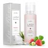 AuReve Lash Shampoo Concentrate 100ml Lash Extension Cleanser Oil-Free Eyelash Extension Shampoo with Salon Home Care -Makes 20 Bottles 60ml Eyelash Cleaner,Strawberry view 1