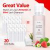 AuReve Lash Shampoo Concentrate 100ml Lash Extension Cleanser Oil-Free Eyelash Extension Shampoo with Salon Home Care -Makes 20 Bottles 60ml Eyelash Cleaner,Strawberry view 4