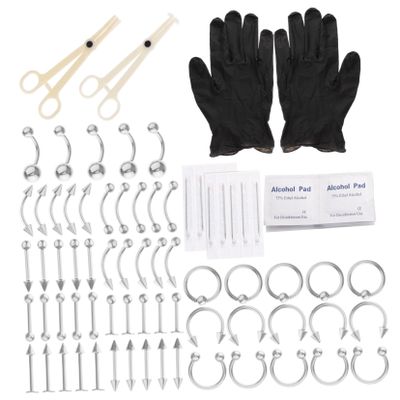 BESTYASH 1Set Jewelry Kit for Women Assorted Ear Eyebrow Navel and Rings present for Daily Wear and Parties Smooth Comfortable and Stylish