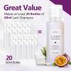 AuReve Lash Shampoo Concentrate 100ml Lash Extension Cleanser Oil-Free Eyelash Extension Shampoo with Salon Home Care -Makes 20 Bottles 60ml Eyelash Cleaner,Passion fruit view 4