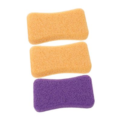 WEKADRIN 3Pcs Pumice Rubbing Stones for Exfoliating Dead Skin Natural Grinding Foot Tools with Comfortable Grip Random Color for Foot Care and Massage Random Color