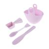 Healvian 1set Diy Silicone Face Mask Bowl Set Kit Mixing Bowl Brush Stirring Rods Measuring Spoon for Easy Skincare Mixing Homemade Masks view 1