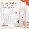 AuReve Lash Shampoo Concentrate 100ml Lash Extension Cleanser Oil-Free Eyelash Extension Shampoo with Salon Home Care -Makes 20 Bottles 60ml Lash Shampoo,Peach view 4