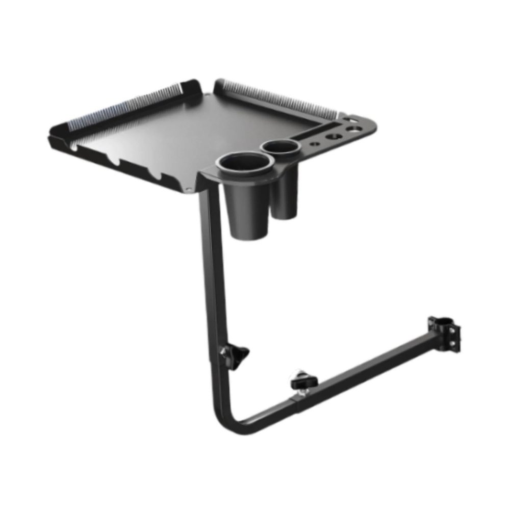 Service Tray SPA Storage Tray Barber Chair Tray Adjustable Height 360 Rotatable Metal Tray for Hair Salon Tools