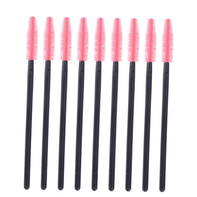 CALLARON 100pcs Dense Bristles Silicone Makeup Brush Eyeshadow Lash Curler Spoolies