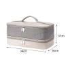 Double Layer Hair Dryer Storage Bag with Handle - Portable Hairdressing Tools Case for Travel, Business Trip, Salon - 13.39x8.66x1.97 Inch view 3