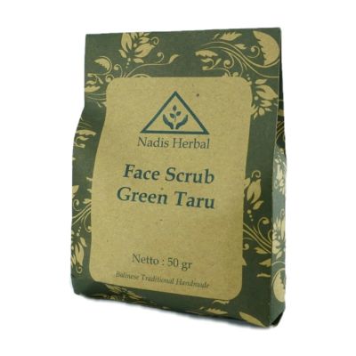 Nadis Herbal, Face Scrub, Green Taru, 50g (Pack of 1)