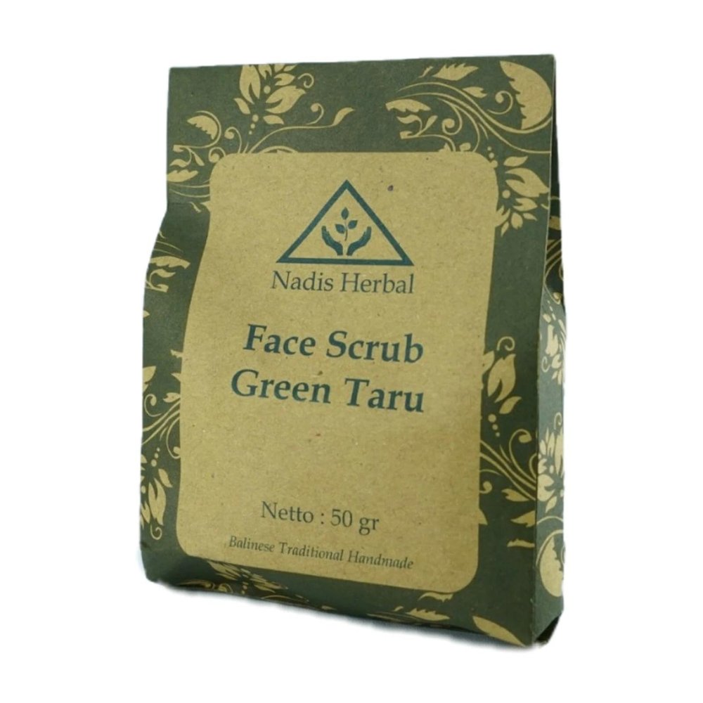 Nadis Herbal, Face Scrub, Green Taru, 50g (Pack of 1)