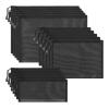 15 Pack Mesh Zipper Pouch Bags for Makeup Toiletries Storage Travel Organizer Set of 3 Sizes view 1