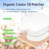 Castor Oil Patches Kit 30 Pack, With 8 oz Organic Cold Pressed Castor Oils, Comfortable Organic Cotton Castor Oil Pack Wrap for Stomach, Belly Button and Liver Detox Ect, Easy of Use and Hygienic view 2