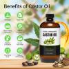 Castor Oil Patches Kit 30 Pack, With 8 oz Organic Cold Pressed Castor Oils, Comfortable Organic Cotton Castor Oil Pack Wrap for Stomach, Belly Button and Liver Detox Ect, Easy of Use and Hygienic view 4