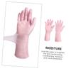 Beaupretty 1Pair Elastic Long Moisturizing Gloves for Dry Cracked Hand Care Hydrating and Softening Treatment for Hands and Arms Slip Design for Daily Home Use and Travel view 3