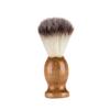HAKIDZEL Shaving Brush for Men Natural Wooden Handle with Nylon Hair Professional Facial Care Tool for Beards Practical Portable Grooming Essential for Travel and Business view 1