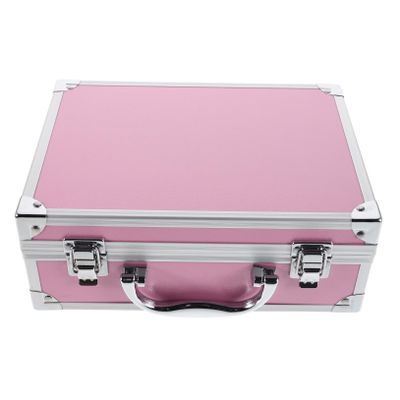 Hohopeti Multi-Functional Aluminum Alloy Tool Box Handle Portable Makeup Case Medical Supply Organizer Travel-Friendly Storage Chest for Cosmetics and Tools