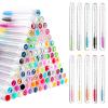 200 Pieces Mascara Wand Tube Set 100 Pcs Lash Spoolies for Eyelash Extensions 100 Pcs Diamond Empty Mascara Brush Disposable Colorful Eyebrow Applicator Makeup Tool, Mix Color view 1