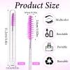 200 Pieces Mascara Wand Tube Set 100 Pcs Lash Spoolies for Eyelash Extensions 100 Pcs Diamond Empty Mascara Brush Disposable Colorful Eyebrow Applicator Makeup Tool, Mix Color view 2