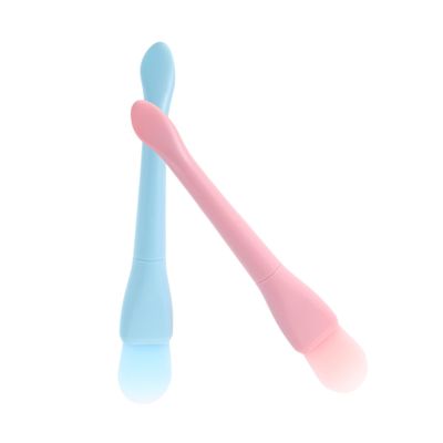 Healeved 4pcs Dual-ended Facial Mask Brush Silicone Fishtail Spoon for Mask Application Skincare Tools