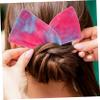 ADOCARN 3pcs Bowknot Hair Bun Maker Tool for Women Fabric Headbands Wire for Easy Styling for Messy Buns and Ponytails Random Color view 2