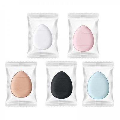 6 Pack Finger Makeup Sponges Set of 5 Hydrophilic Polyurethane Puffs for Concealer Foundation Blending